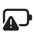 Battery Warning SVG Icon